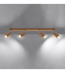 Ceiling lamps - Sollux Plafond ZEKE 4 oak SL.1031 - product 3