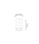 Ceiling lamps - Sollux Plafond ZEKE 10 oak SL.1033 - product 4