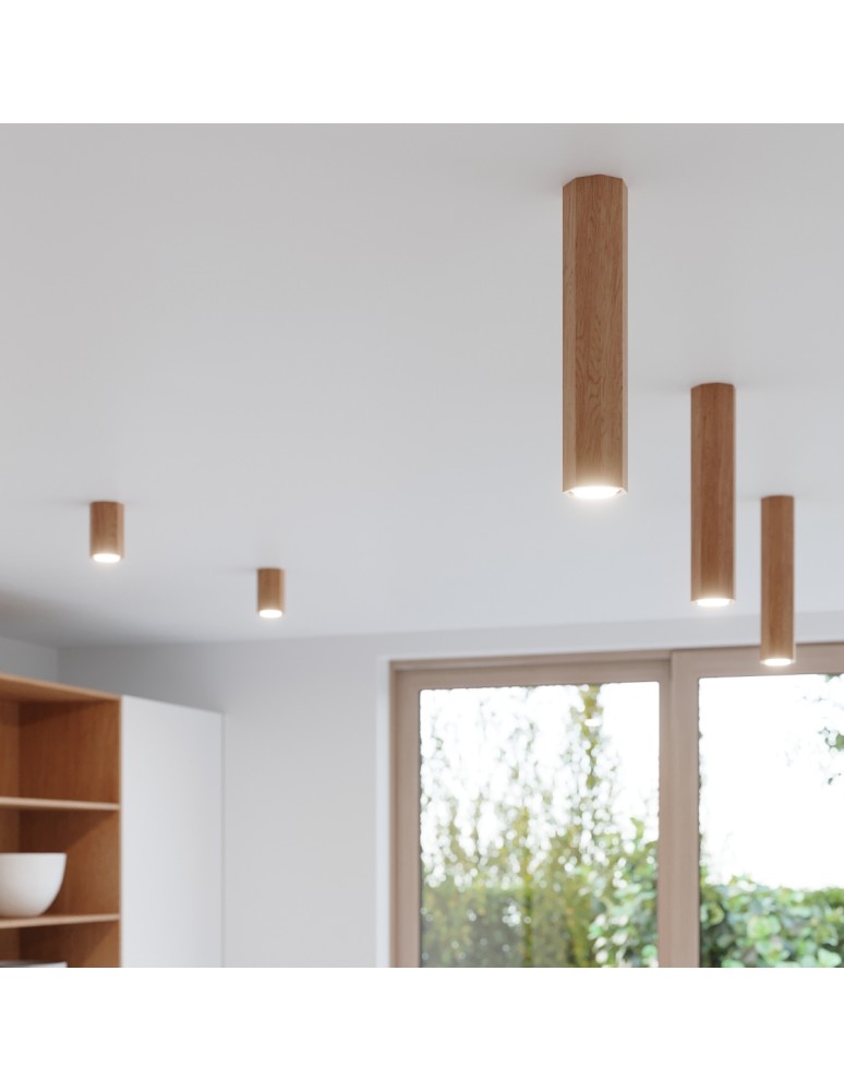 Ceiling lamps - Sollux Plafond ZEKE 10 oak SL.1033 - product kolory-swiatla.pl 9