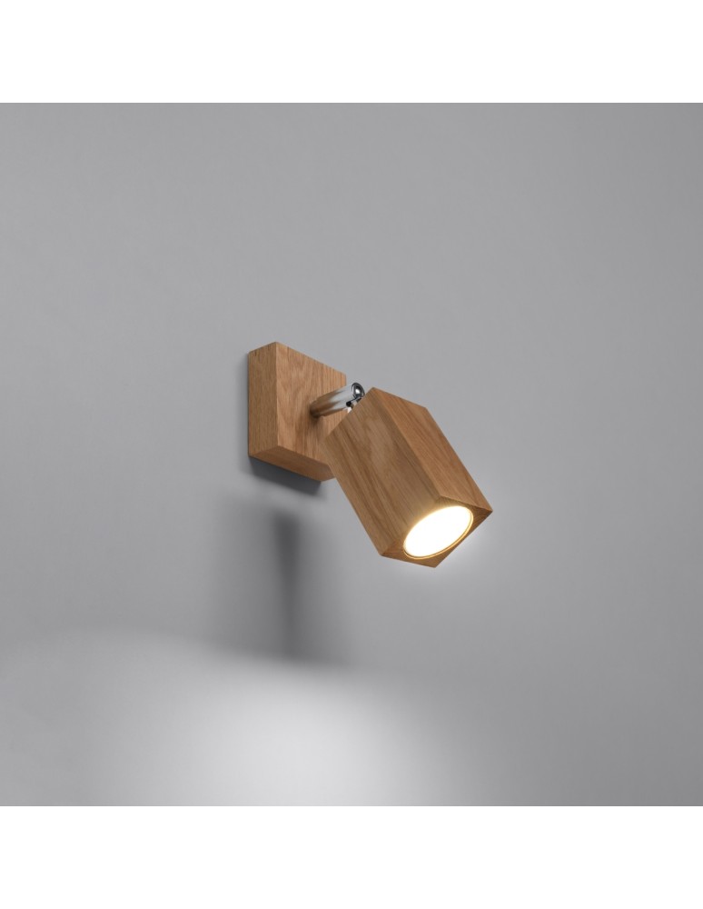 Wall lamps - Sollux Wall lamp KEKE oak SL.1035 - product kolory-swiatla.pl 3