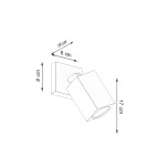 Wall lamps - Sollux Wall lamp KEKE oak SL.1035 - product 4