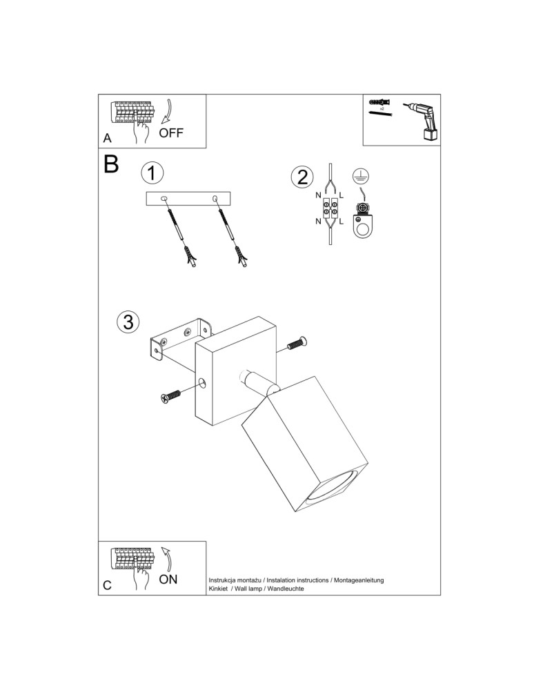 Wall lamps - Sollux Wall lamp KEKE oak SL.1035 - product kolory-swiatla.pl 5