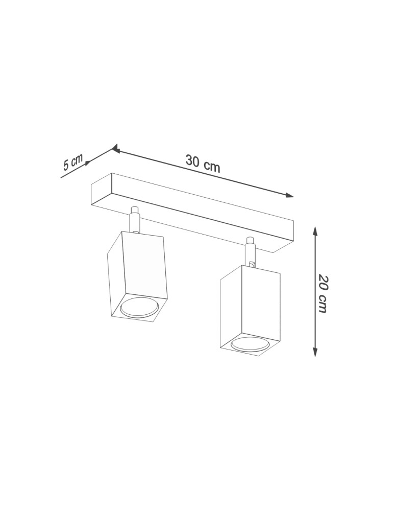 Ceiling lamps - Sollux Plafond KEKE 2 oak SL.1036 - product kolory-swiatla.pl 4