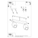 Sollux Plafon KEKE 2 dąb SL.1036