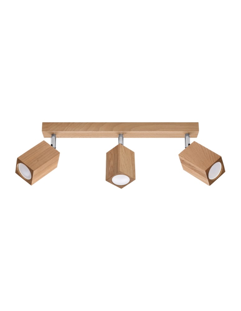 Ceiling lamps - Sollux Plafond KEKE 3 oak SL.1037 - product kolory-swiatla.pl 1