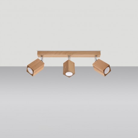 Sollux Plafon KEKE 3 dąb SL.1037