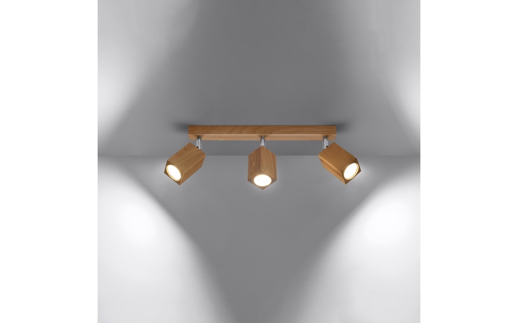 Sollux Plafon KEKE 3 dąb SL.1037