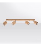Ceiling lamps - Sollux Plafond KEKE 4 oak SL.1038 - product 2