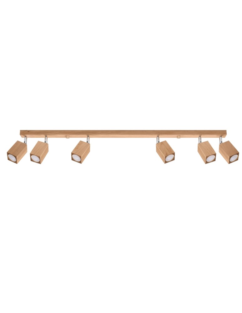Ceiling lamps - Sollux Plafond KEKE 6 oak SL.1039 - product kolory-swiatla.pl 1
