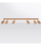 Ceiling lamps - Sollux Plafond KEKE 6 oak SL.1039 - product 2