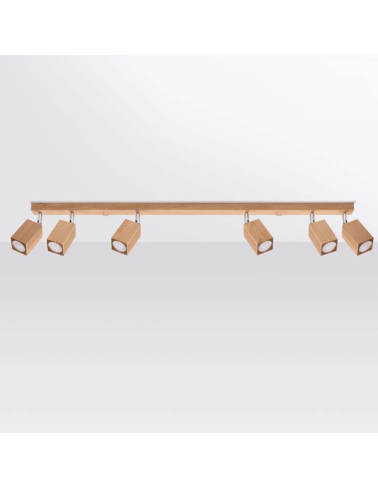 Ceiling lamps - Sollux Plafond KEKE 6 oak SL.1039 - product kolory-swiatla.pl 2