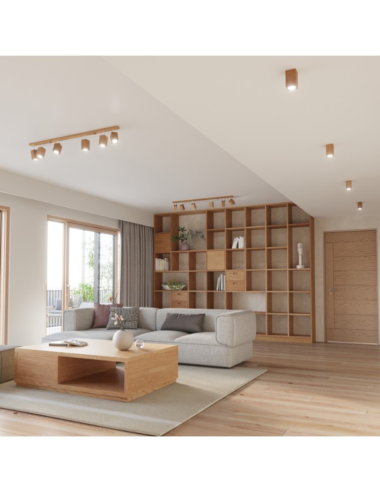 Ceiling lamps - Sollux Plafond KEKE 6 oak SL.1039 - product kolory-swiatla.pl 6