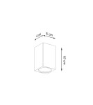 Ceiling lamps - Sollux Plafond KEKE 10 oak SL.1040 - product 4