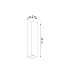 Ceiling lamps - Sollux Plafond KEKE 30 oak SL.1041 - product 4