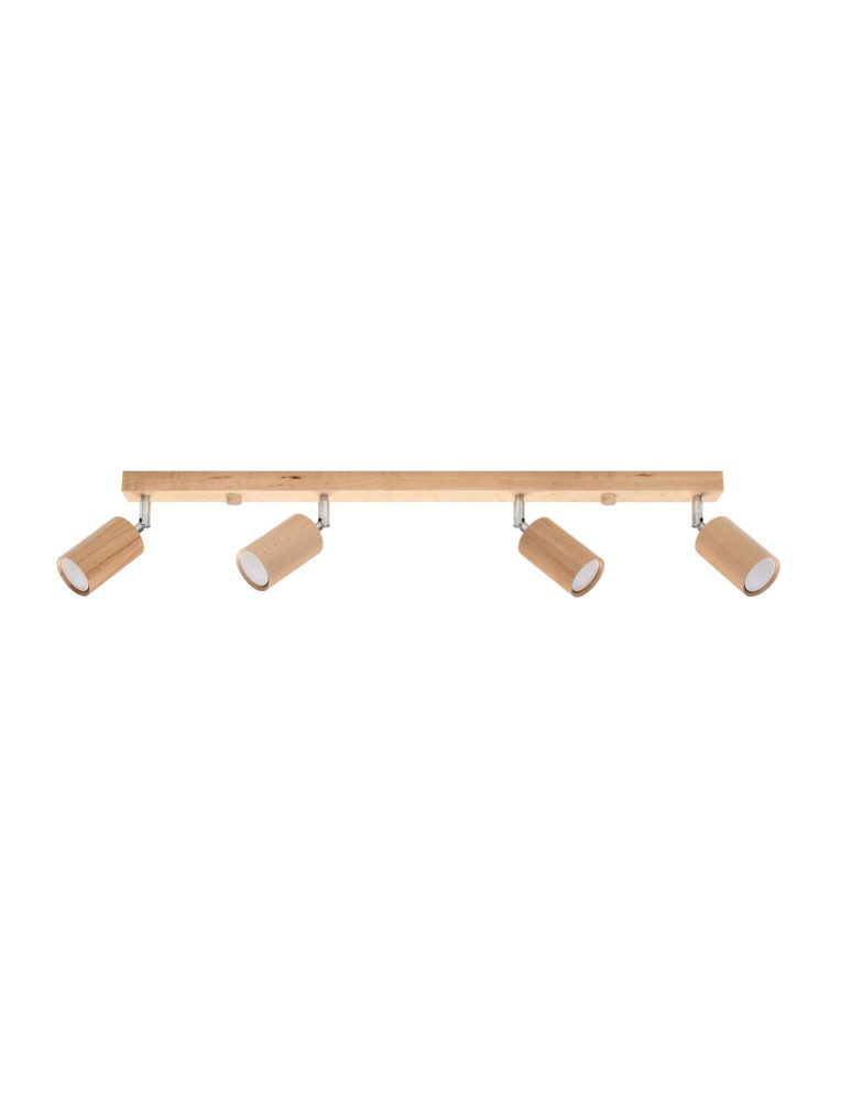 Ceiling lamps - Sollux Plafond BERG 4 natural wood SL.1042 - product kolory-swiatla.pl 1