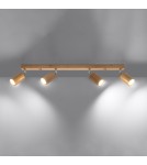 Ceiling lamps - Sollux Plafond BERG 4 natural wood SL.1042 - product 3