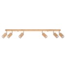 Ceiling lamps - Sollux Plafond BERG 6 natural wood SL.1043 - product 1