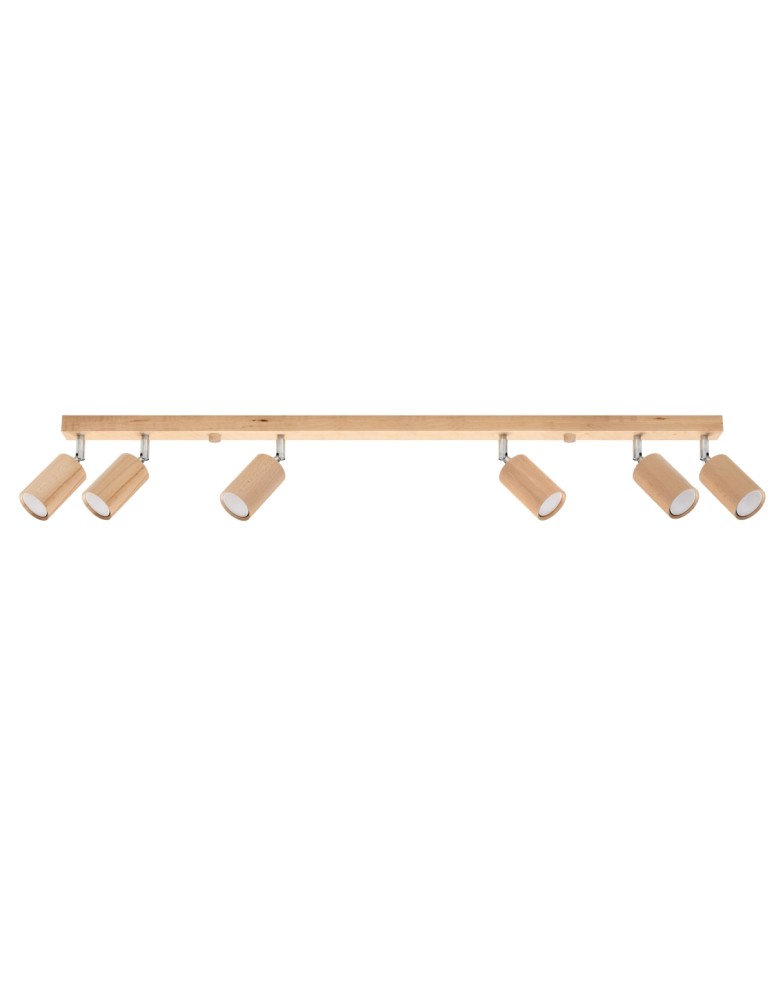 Ceiling lamps - Sollux Plafond BERG 6 natural wood SL.1043 - product kolory-swiatla.pl 1
