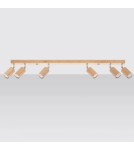 Ceiling lamps - Sollux Plafond BERG 6 natural wood SL.1043 - product 2