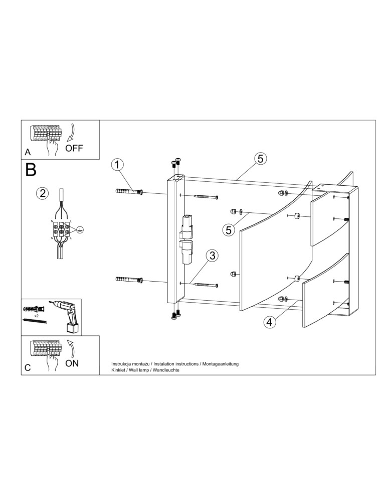 Wall lamps - Sollux Wall lamp CELIA white SL.1046 - product kolory-swiatla.pl 5