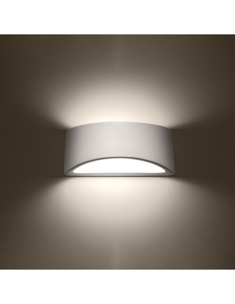 Wall lamps - Sollux VIXEN lacquered wall lamp white gloss SL.1048 - product kolory-swiatla.pl 3