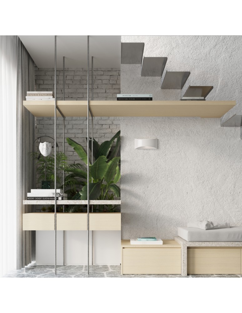 Wall lamps - Sollux VIXEN lacquered wall lamp white gloss SL.1048 - product kolory-swiatla.pl 7