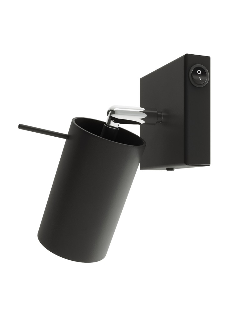 Wall lamps - Sollux Wall lamp RING black with switch SL.1049 - product kolory-swiatla.pl 1