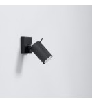 Wall lamps - Sollux Wall lamp RING black with switch SL.1049 - product 2