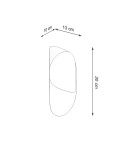 Sollux Kinkiet TEAR czarny SL.1063