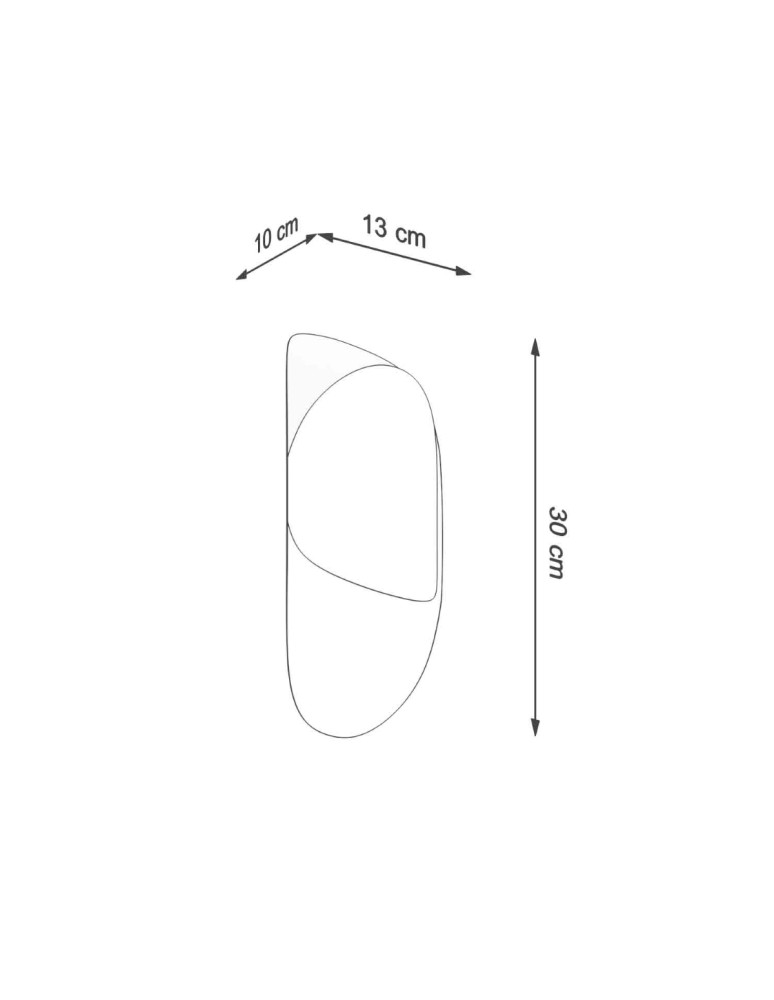 Sollux Kinkiet TEAR czarny SL.1063
