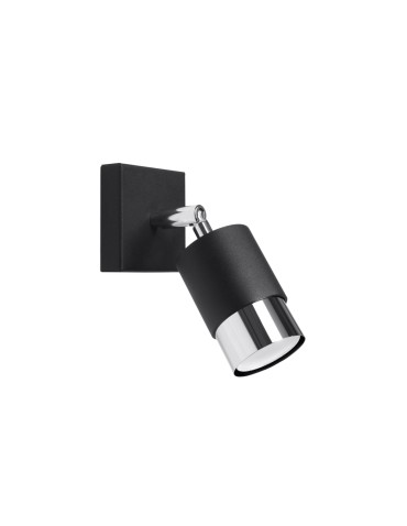 Sollux Wall lamp NERO black/chrome SL.1064