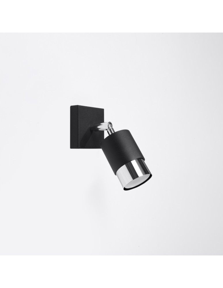 Wall lamps - Sollux Wall lamp NERO black/chrome SL.1064 - product kolory-swiatla.pl 2