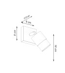 Wall lamps - Sollux Wall lamp NERO black/chrome SL.1064 - product 4