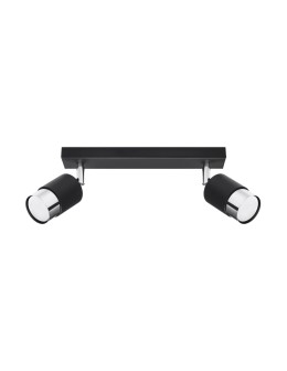 Sollux Plafon NERO 2 czarny/chrom SL.1065