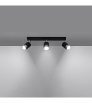 Ceiling lamps - Sollux Plafond NERO 3 black/chrome SL.1066 - product 3