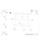 Ceiling lamps - Sollux Plafond NERO 3 black/chrome SL.1066 - product 5