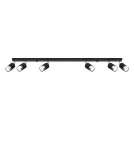Ceiling lamps - Sollux Plafond NERO 6 black/chrome SL.1068 - product 1