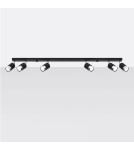 Ceiling lamps - Sollux Plafond NERO 6 black/chrome SL.1068 - product 2