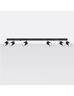 Sollux Plafon NERO 6 czarny/chrom SL.1068 - produkt 2