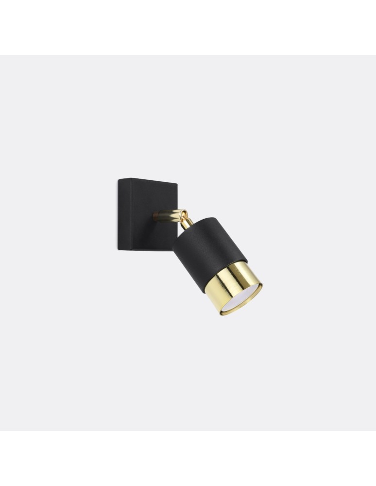 Wall lamps - Sollux NERO black/gold wall lamp SL.1069 - product kolory-swiatla.pl 2