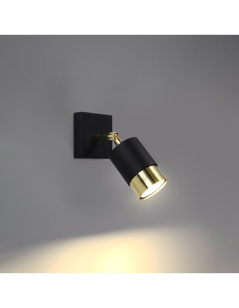 Wall lamps - Sollux NERO black/gold wall lamp SL.1069 - product kolory-swiatla.pl 3
