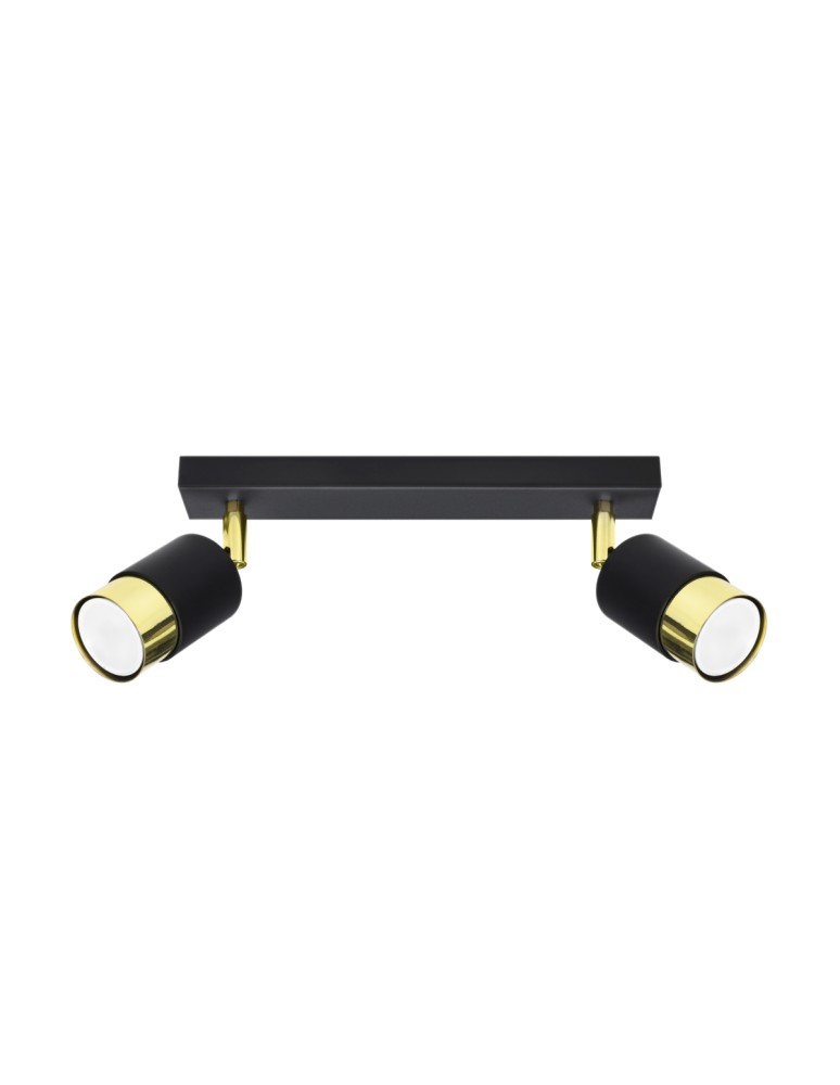 Ceiling lamps - Sollux Plafond NERO 2 black/gold SL.1070 - product kolory-swiatla.pl 1