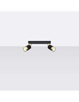 Sollux Plafon NERO 2 czarny/złoty SL.1070 - produkt 2