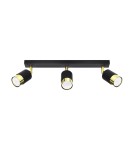 Ceiling lamps - Sollux Plafond NERO 3 black/gold SL.1071 - product 1