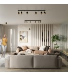 Ceiling lamps - Sollux Plafond NERO 3 black/gold SL.1071 - product 7