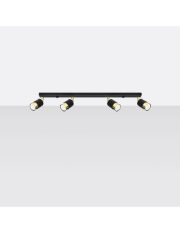 Sollux Plafon NERO 4 czarny/złoty SL.1072 - produkt 2