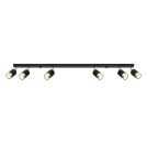 Ceiling lamps - Sollux Plafond NERO 6 black/gold SL.1073 - product 1