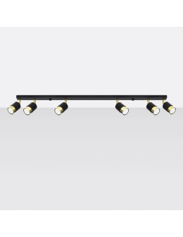 Sollux Plafon NERO 6 czarny/złoty SL.1073 - produkt 2