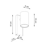 Wall lamps - Sollux Wall lamp UTTI black SL.1077 - product 4
