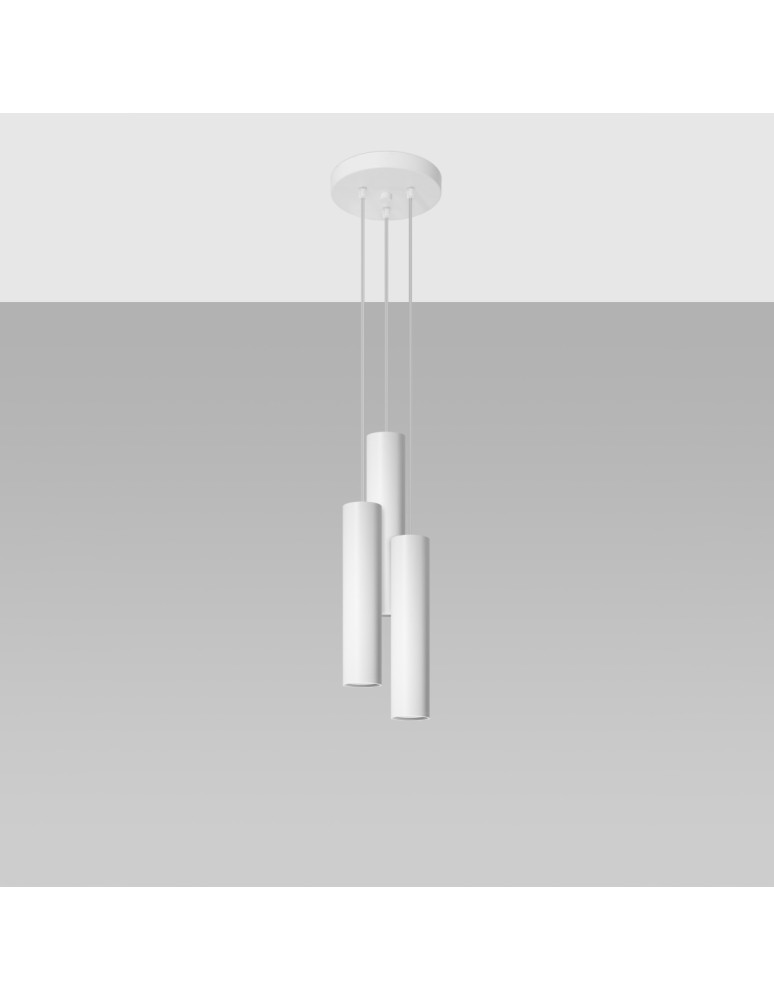 Pendant lamps - Sollux LAGOS 3P pendant lamp white SL.1078 - product kolory-swiatla.pl 2